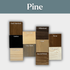 J Thomas Home Pine Floating Shelves Sample Finish Colors