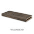 3-inch Pine alcove floating shelf in Willowbend with a medium brown finish and visible natural wood grain.