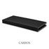 3-inch Red Oak alcove floating shelf in Carbon with a dark finish and visible natural oak wood grain.