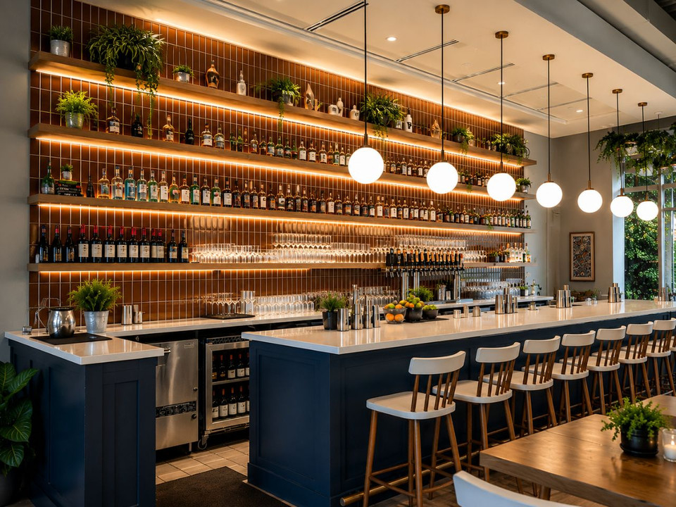 How Restaurants Are Using Floating Shelves to Replace Back Bar Millwork in 2026