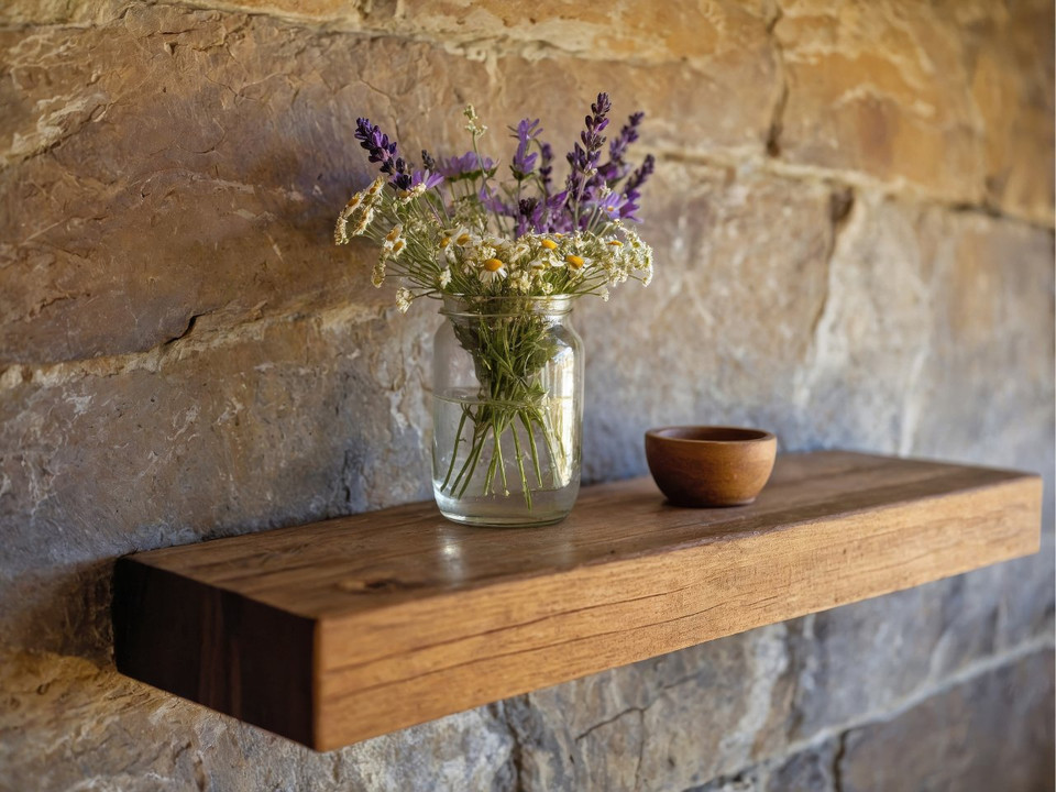 How to Install Floating Shelves on Brick, Stone, or Concrete Walls