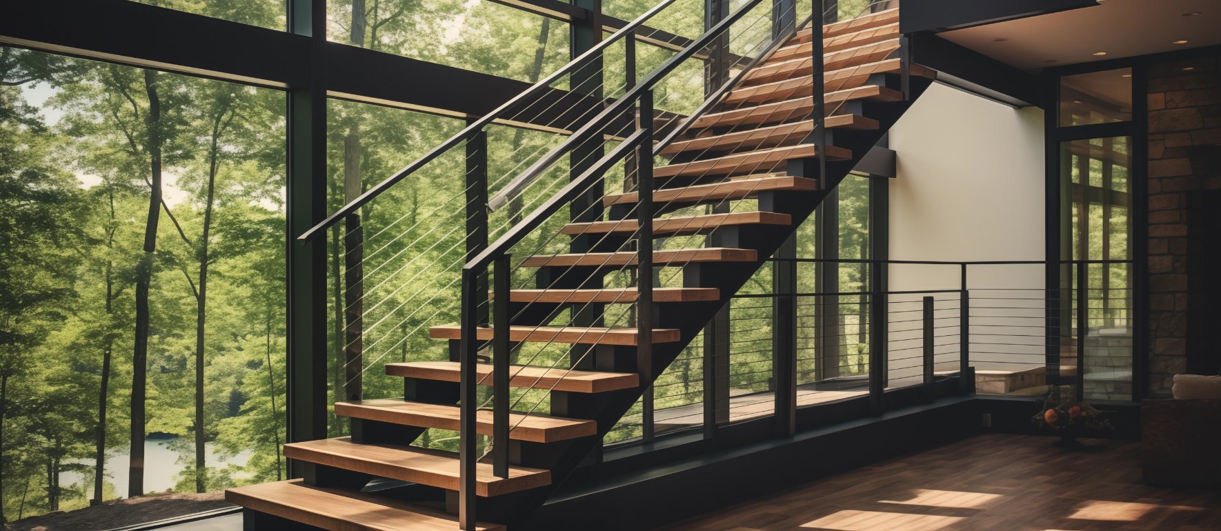 Custom Floating Stair Treads Desktop