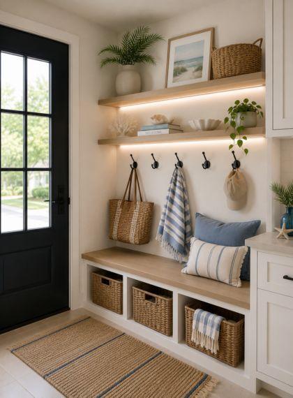 Lit Floating Shelves