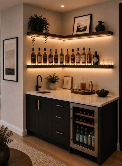 Corner Floating Shelves