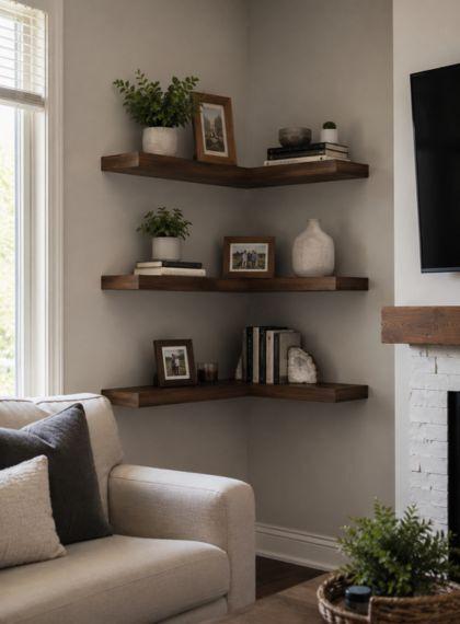 Corner Floating Shelves