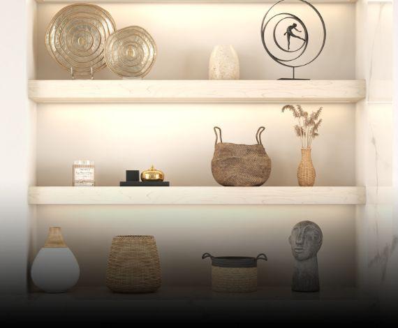 2 Inch LED Wall Floating Shelves 2 Inch LED Wall Floating Shelves