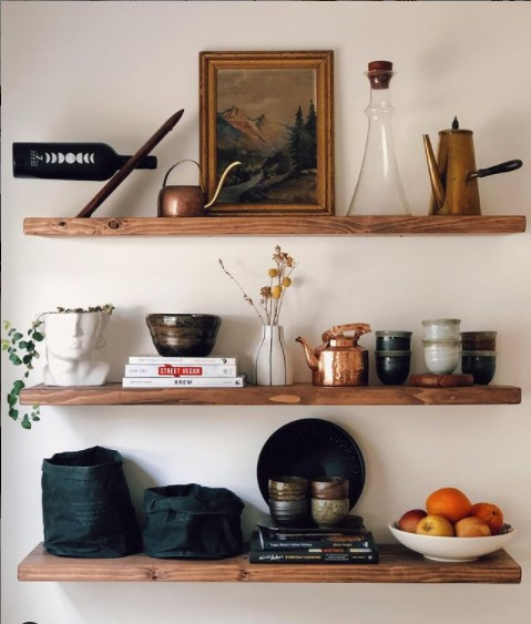 Pine Floating Shelves