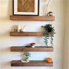 Pine Floating Shelves