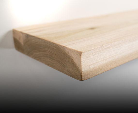 Ultra Sleek Modern unfinished wooden shelf