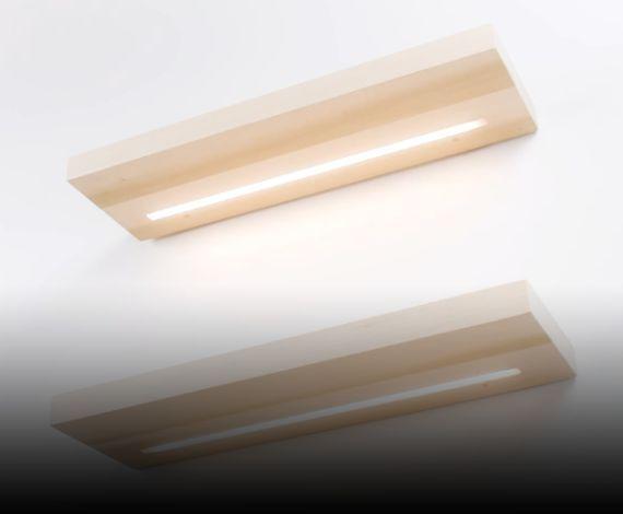 Unfinished Paint Ready Poplar Wooden Wall Shelves With Light Ultra Sleek Modern unfinished wooden shelf
