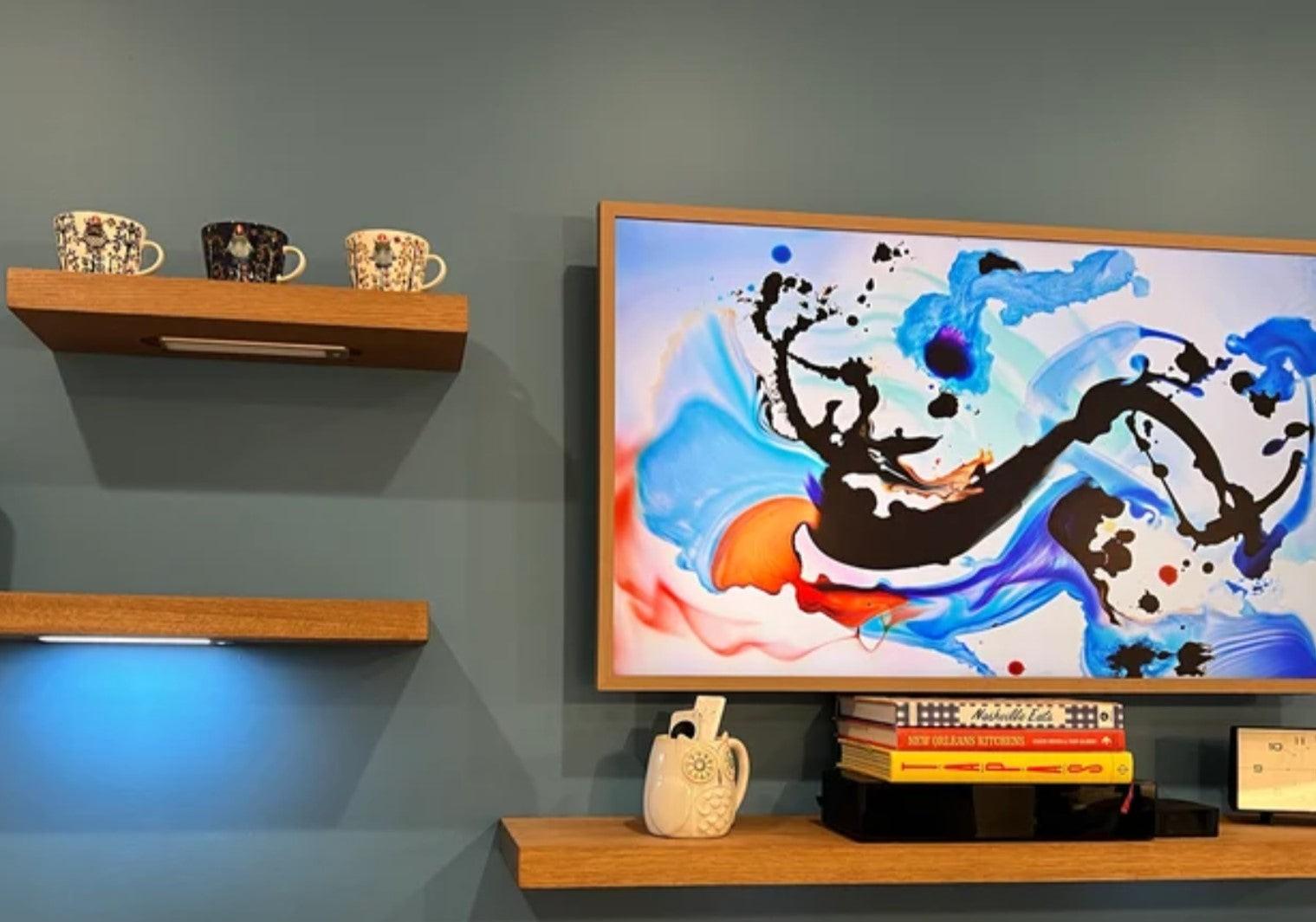 How to Use Floating Shelves to Display Your Art Collection - J Thomas Home