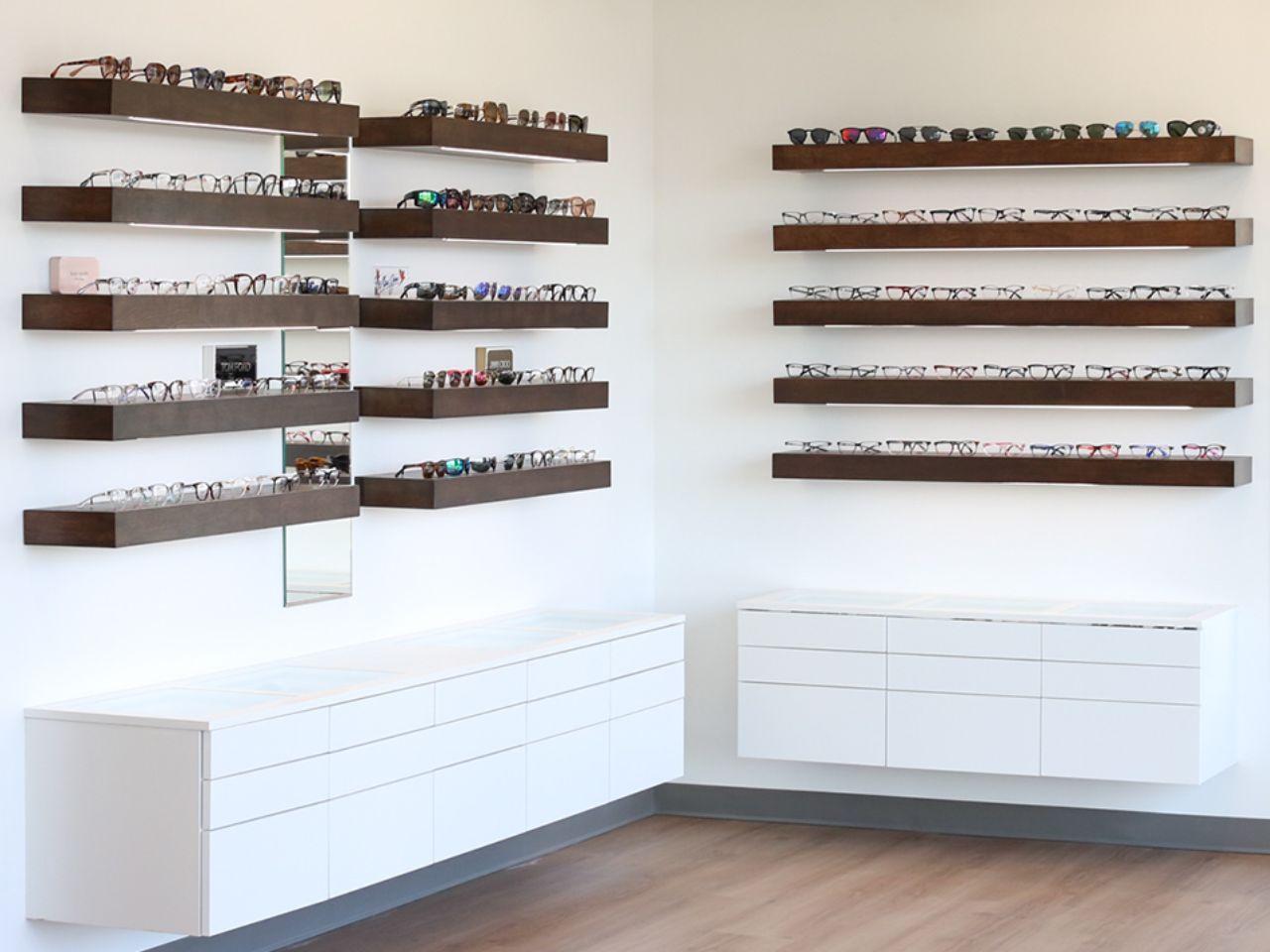 Maximize Space and Style: Floating Shelves in Optometrist Offices - J  Thomas Home, image size:1280x960