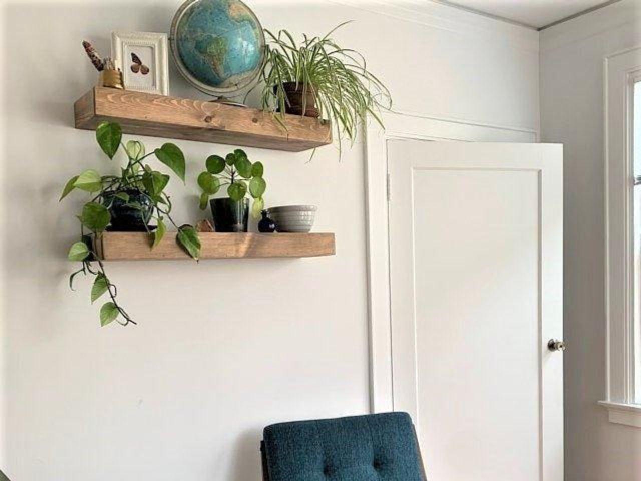 Small Office Ideas Floating Shelves