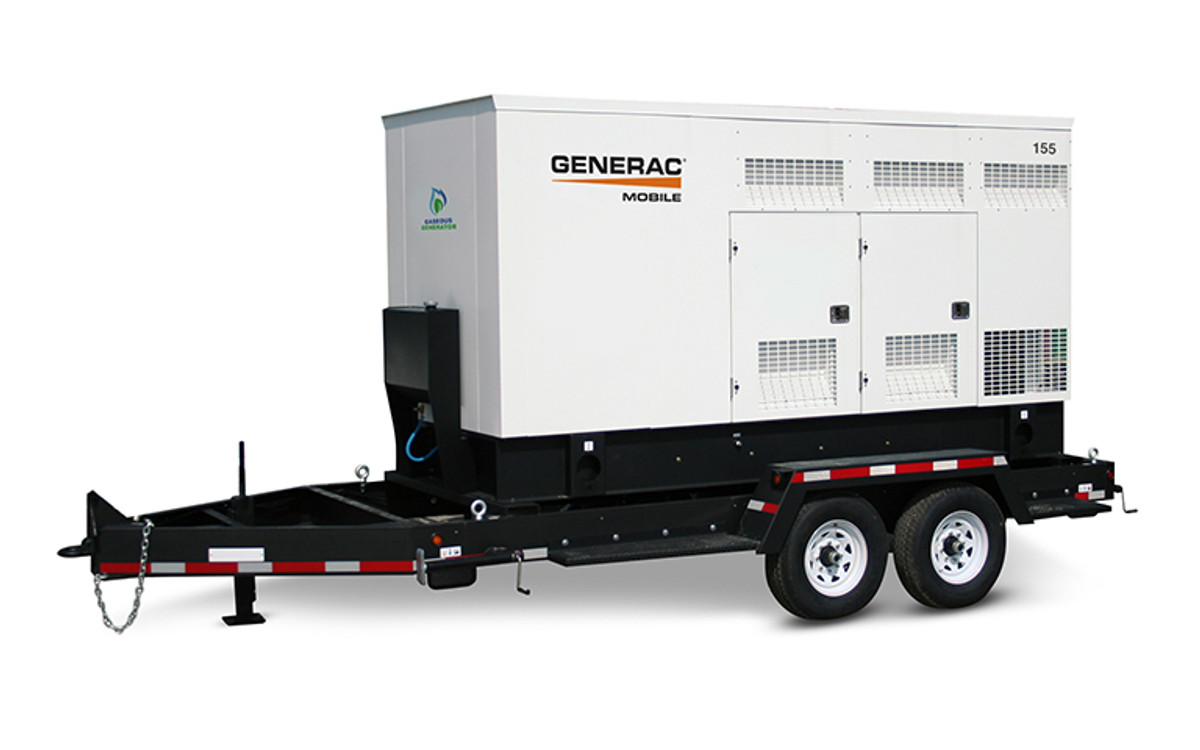 Generac MGG280N2 Mobile Towable Gaseous Generator  (Trailer Attached)