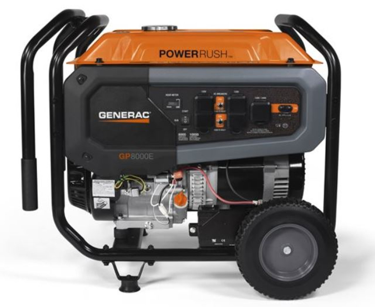 Generac GP8000E Electric Start 8000Watt Portable Generator 49 State 7686