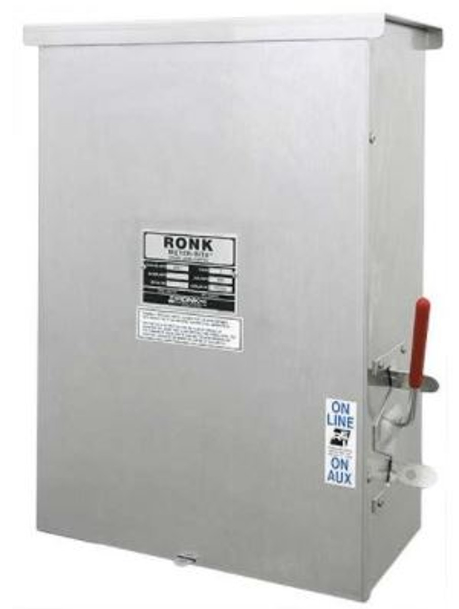 Ronk Manual 7205A 200Amp 1ph 240V Nema 3R Alum Meter-Rite Grade Level Switch