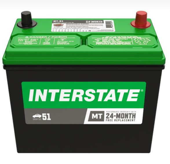 Interstate (Kohler) 6-26kW Air Cooled, GP51 Battery
