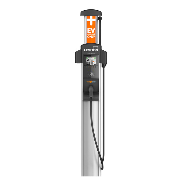 Chargepoint CPHU1 Leviton Single Head Wall Mount Level 2 Networked Public Charging Station 
