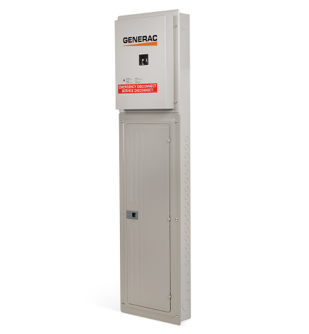 Generac 9943 200Amp SE Rated 42 Space 60 Circuit ATS Load Center NEMA 1 with Surge Protection