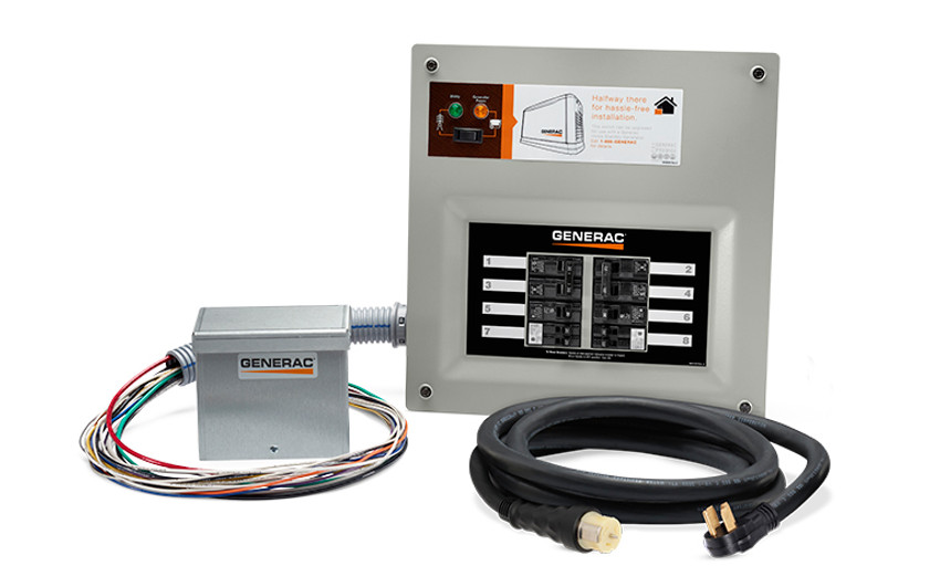 Generac 9855 50Amp  Homelink Upgradeable 10-16 Circuits Manual Transfer Switch