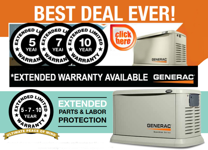 Generac 7 Year Liquid-Cooled 22-60kW Extended Warranty Extension DEW-EXWAR200002