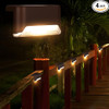 PEARLSTAR Solar Deck 4 pack Solar Step Lights Waterproof LED SL-501 - BROWN/WARM