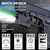 MCCC Laser Light Combo Picatinny & Weaver Rail Mounted for Pistols - BLACK/GREEN