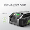 Greenworks 24V 2.0Ah Lithium-Ion Battery - Green