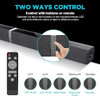MZEIBO Sound Bars TV Split Home Theater Audio 50W 2.0 Channel KY2020D - BLACK