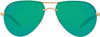 Costa Del Mar HLO-243-OGMP Helo Sunglasses 06S6006 - Green Lens Gold Frame
