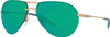 Costa Del Mar HLO-243-OGMP Helo Sunglasses 06S6006 - Green Lens Gold Frame