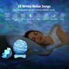 Rossetta Star Galaxy Projector 1.0 for Bedroom, White Noise Bluetooth Speaker