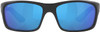 Costa Del Mar Men's Jose Pro Polarized Rectangular Sunglasses -Matte Black Blue