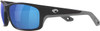 Costa Del Mar Men's Jose Pro Polarized Rectangular Sunglasses -Matte Black Blue