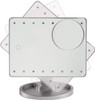 685764B1F Estelle Makeup Mirror - 16 Bright LEDs - Metallic Gray