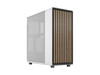 Fractal Design North ATX mATX Mid Tower PC Case - Chalk White Chassis with Oak