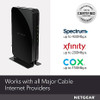 NETGEAR Cable Modem Compatible with all Cable Providers CM500-100NAR - Black