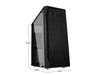 DIYPC DIY-S07 Black Steel ATX USB3.0 Mid Tower Computer Case