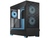Fractal Design Pop Air RGB Black Cyan Core TG ATX High-Airflow Clear Tempered
