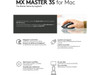 Logitech MX Master 3S for Mac Wireless Bluetooth Mouse, Ultra-Fast Scrolling,