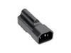 Tripp Lite NEMA 5-15R to C14 Power Cord Adapter Converter 10A 125V Black