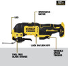 Dewalt XTREME 12V MAX Brushless Cordless Oscillating Tool Only DCS353B