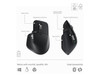 Logitech MX Keys S Combo: MX Master 3S, MX Keys S & MX Palm Rest, Customizable
