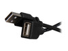 StarTech.com USBEXTAA10BK 10 ft. Black USB 2.0 Extension Cable A to A - M/F