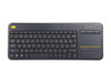 Logitech K400 Plus Wireless Touch TV Keyboard With Easy Media Control and