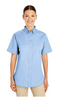 M582W Harriton Ladies Foundation 100% Cotton Short-Sleeve Twill Shirt New