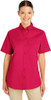 M582W Harriton Ladies Foundation 100% Cotton Short-Sleeve Twill Shirt New