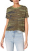 5114EA Hanes Alternative Women's Cropped T shirt Camo S