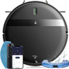 MANVINS G20 Robot Vacuum and Mop Combo App/Alexa/WiFi Cleaner Tangle-Free Black