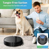 MANVINS G20 Robot Vacuum and Mop Combo App/Alexa/WiFi Cleaner Tangle-Free Black
